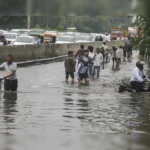 aap slams bjps four engine govt in delhi as seasons first downpour triggers waterlogging