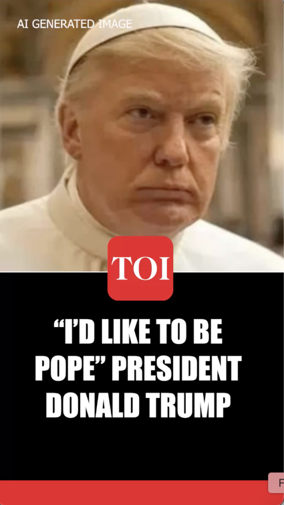 Top 5 AI-Generated Images of Trump as the Pope That Shocked the Internet 3 trump