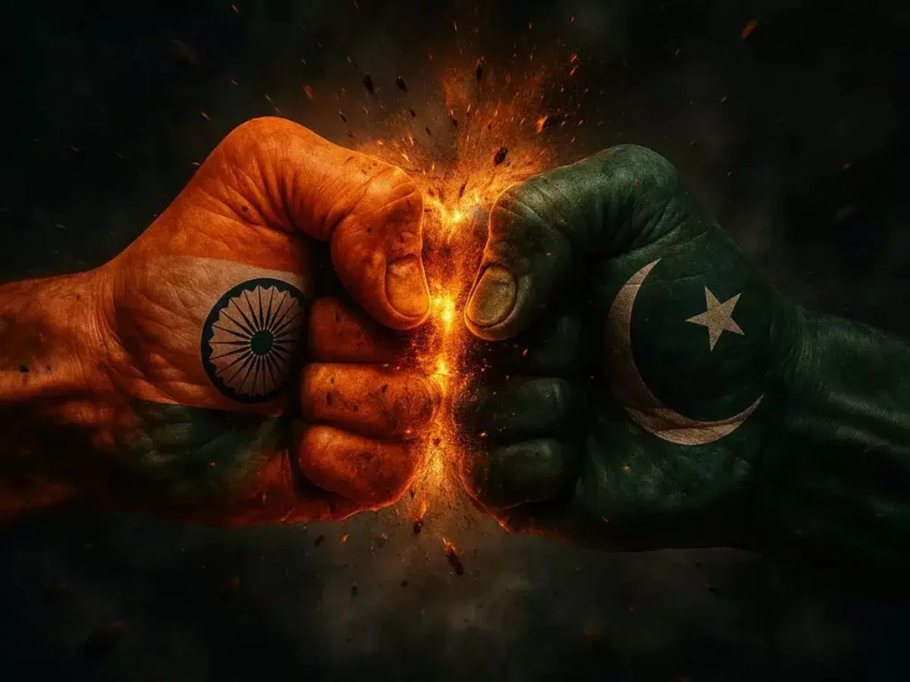 india pakistan flag