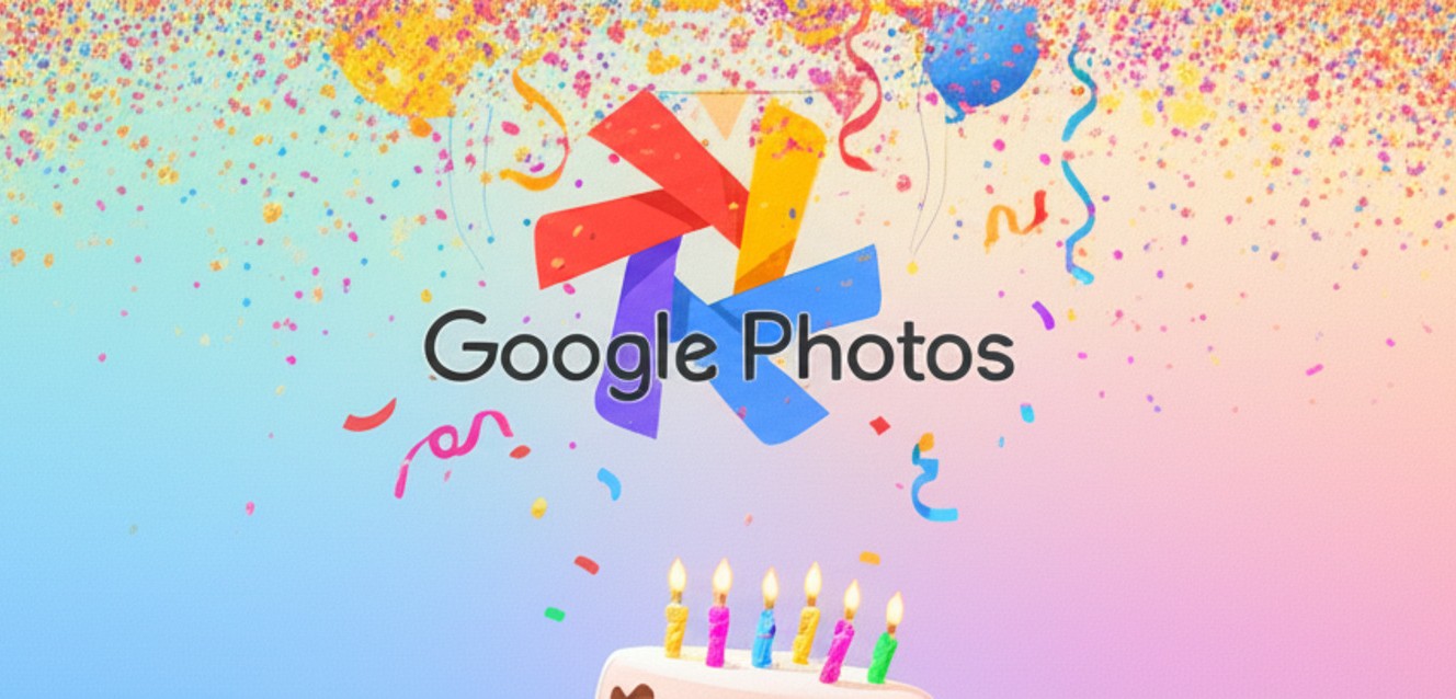 Google Photos 10th anniversary logo AI featured