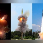 Indias nuclear capable missiles of Agni series