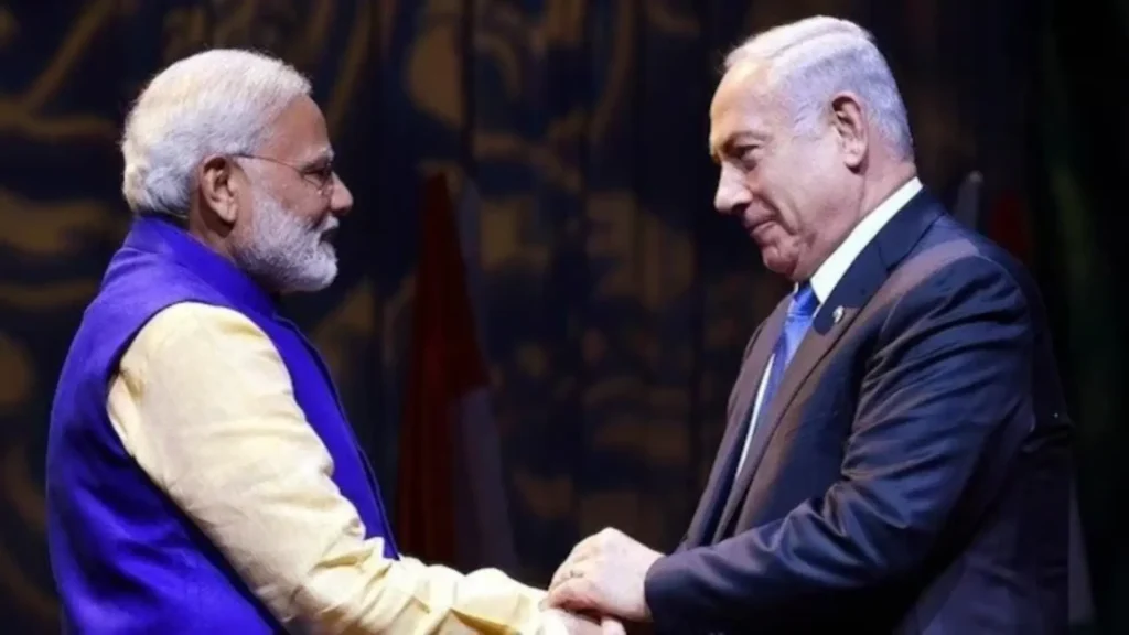 The gesture shows close ties between Israel and India 1