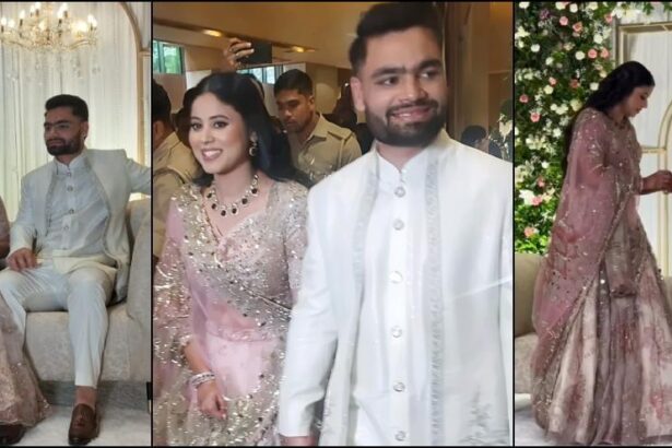 tears love cricketer rinku singh gets emotional he gets engaged his lady love priya saroj fans