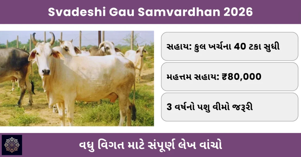 Svadeshi Gau Samvardhan 2026: દેશી ગાય ખરીદી પર ₹80,000 સુધીની સહાય માટે સંપૂર્ણ માર્ગદર્શિકા 1 Svadeshi Gau Samvardhan